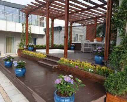 Modern terrace design